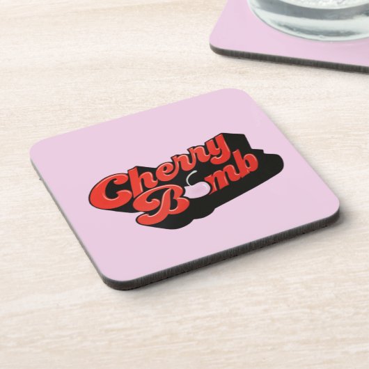 Cherry Bomb Beverage Coaster Bier Onderzetter (Linkerzijde)