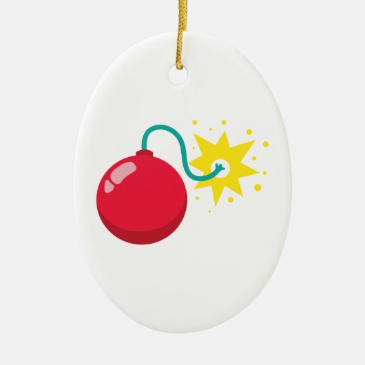 Cherry Bomb Fireworks Keramisch Ornament (Voorkant)