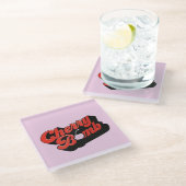 Cherry Bomb Glazen Onderzetter (Schuin)
