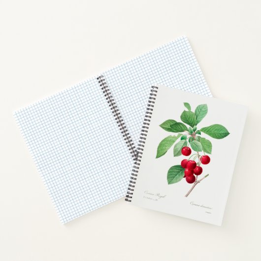 Cherry Botanical Print Notitieboek (Binnen)