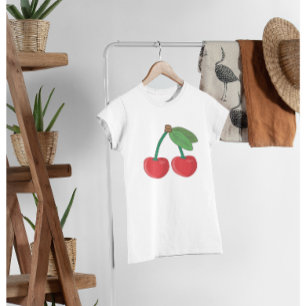 Cherry bovenaan t-shirt