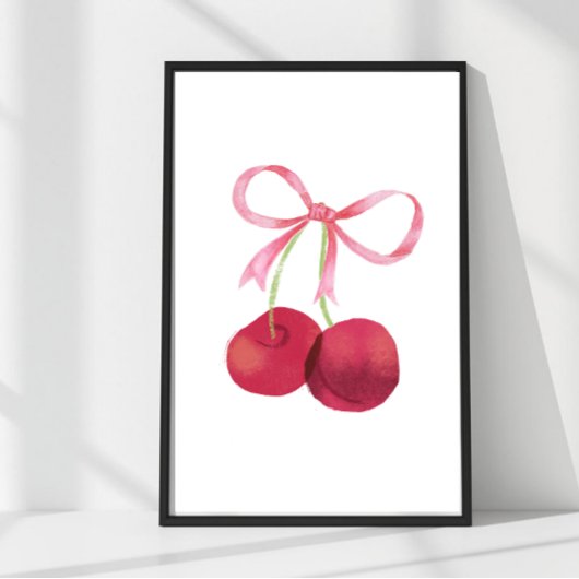 Cherry & Bow – Œuvre d'art – Affiche 16x24, nurser