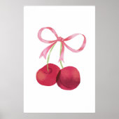 Cherry & Bow – Œuvre d'art murale, Affiche 60 x 90 (Devant)