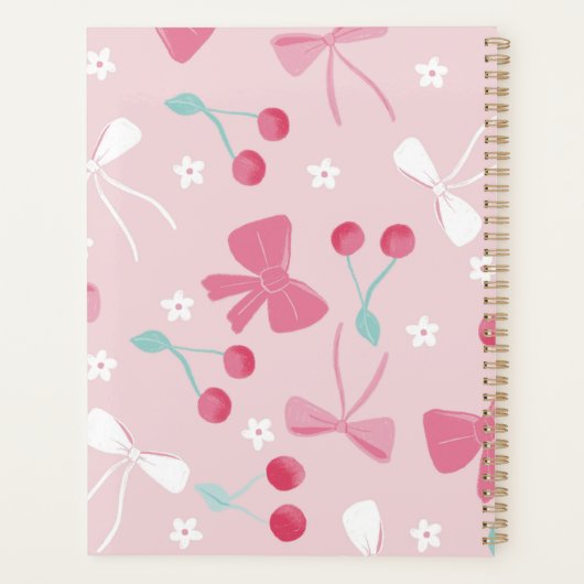 Cherry Bow Planner (Achterkant)