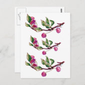 Cherry Branch Briefkaart (Voorkant / Achterkant)