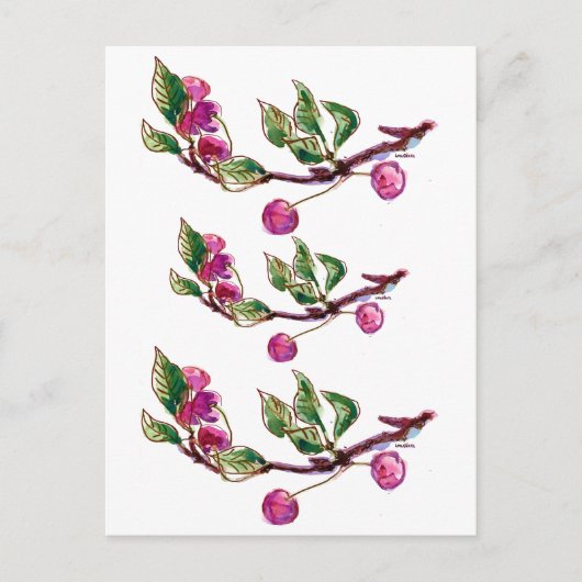 Cherry Branch Briefkaart (Voorkant)