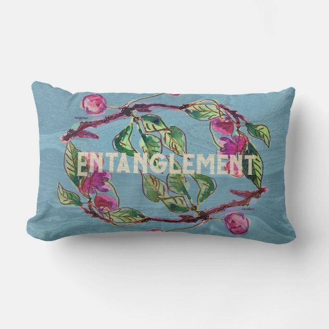 Cherry Branch Entanglement Kussen (Voorkant)