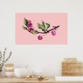 Cherry Branch Poster (Keuken)