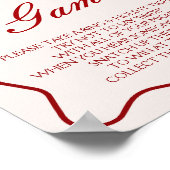 Cherry Bridal Shower Ring Game  Poster (Coin)