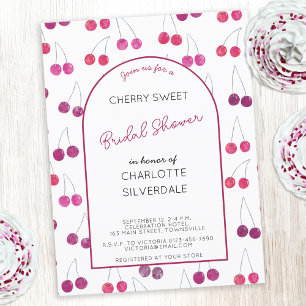 Cherry Bridal Shower Uitnodiging