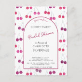 Cherry Bridal Shower Uitnodiging (Voorkant)