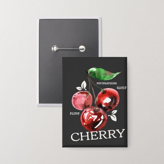 Cherry Button (Voorkant / Achterkant)
