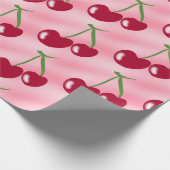 Cherry cadeau wrap rood en roze cadeaupapier (Hoek)