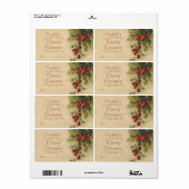 Cherry Canning étiquette (Feuille entière)