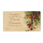 Cherry Canning label (Voorkant)