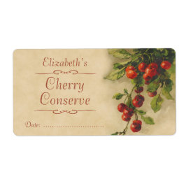 Cherry Canning label