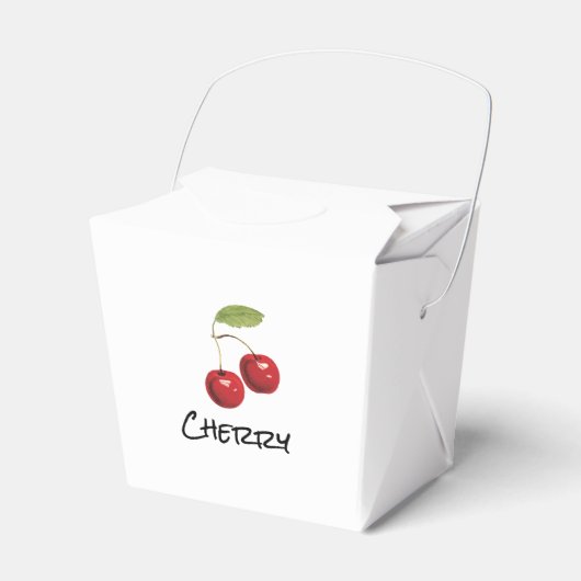 Cherry ❤️ cerise BOX Bedankdoosjes (Voorkant Zijde)