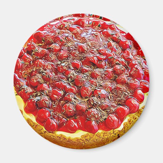 Cherry Cheesecake Chocolate Sprinkles Magnet Magneet (Voorkant)