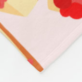 Cherry Cheesecake Dessert Fleece Deken (Hoek)