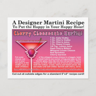 Cherry Cheesecake Martini Recipe Briefkaart