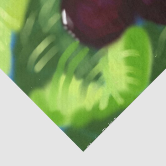 Cherry Cherries Hanging Tree Branches Decoupage Tissuepapier (Detail)