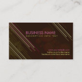 Cherry Chocolat Frunky Grunge Carte de visite (Dos)