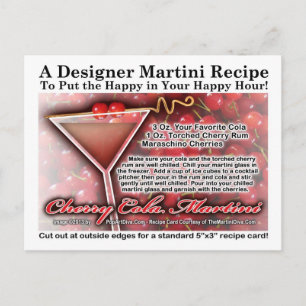 Cherry Cola Martini Recept Briefkaart