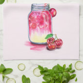 Cherry Cool Boire Fruits Serviette de cuisine (Plié)