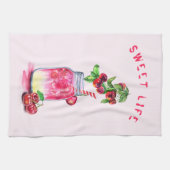 Cherry Cool Boire Fruits Serviette de cuisine (Horizontal)
