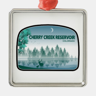 Cherry Creek Reservoir Colorado Deer Metalen Ornament