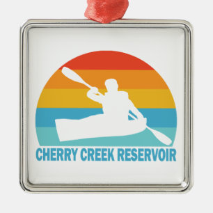 Cherry Creek Reservoir Colorado Kayak Metalen Ornament