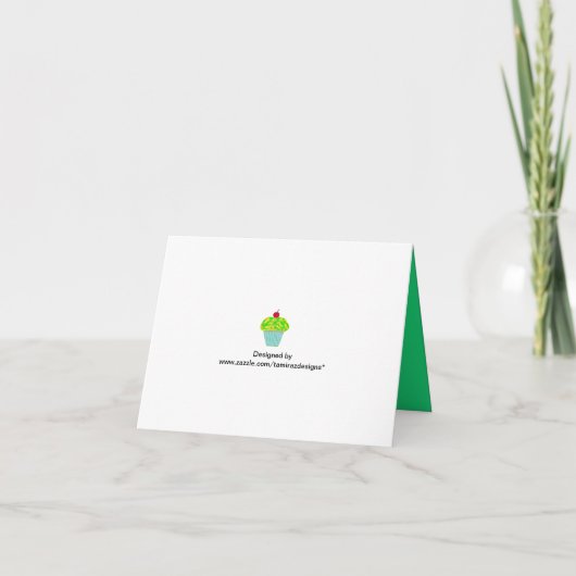 Cherry Cupcake Bedankt (Achterkant)