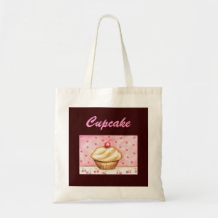 Cherry Cupcake Canvas tas