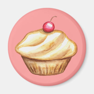 Cherry Cupcake Magnet Magneet