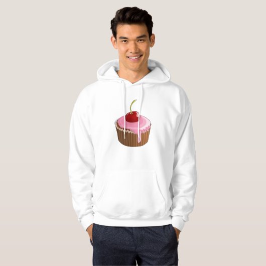 Cherry Cupcake Sweat - shirt à capuche (Devant entier)