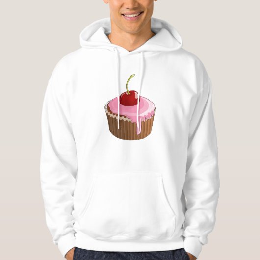 Cherry Cupcake Sweat - shirt à capuche (Devant)