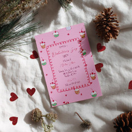 Cherry Cupcakes & Love Hearts – Valentine Dessert Kaart