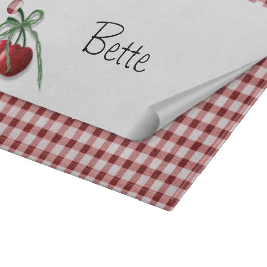 Cherry Curl Labels snijplank (Hoek)