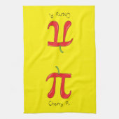 Cherry Cute Wiskunde Pi Day Pie Baking Kitchen Tow Theedoek (Verticaal)