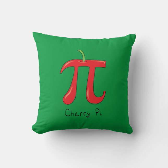 Cherry Cute Wiskunde Pi Day Pillow Kussen (Voorkant)