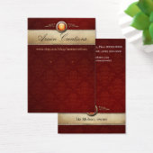 Cherry Damask Pattern oorringen Display Kaart (Bureau)