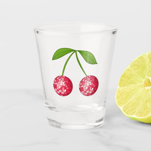 Cherry Disco Ball Shot Glass Glas (Voorkant)