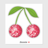 Cherry Disco Ball Sticker (Vel)