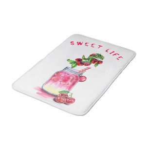 Cherry Drink badmat - aangepaste tekst