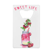Cherry Drink Bottle Opener - Aangepaste tekst Kredietkaart Flessenopener (Achterkant)