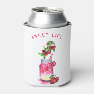 Cherry Drink Koelbox - aangepaste tekst Blikjeskoeler