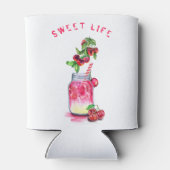 Cherry Drink Koelbox - aangepaste tekst Blikjeskoeler (Achterkant)