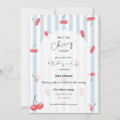 Cherry En Haut Invitation Anniversaire (Devant)