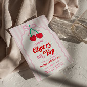 Cherry en haut Invitation d'anniversaire