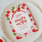 Cherry en haut Invitation d'anniversaire